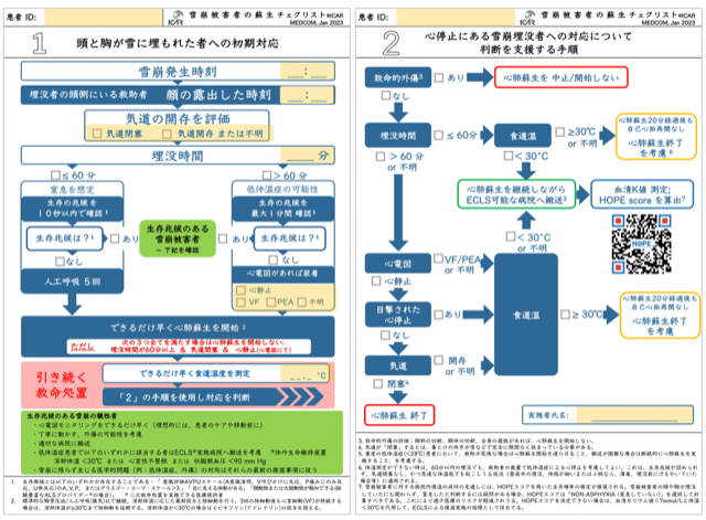 ICAR2023雪崩被害者への対応手順_チェックリスト(和訳版）